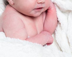 a newborn before editing