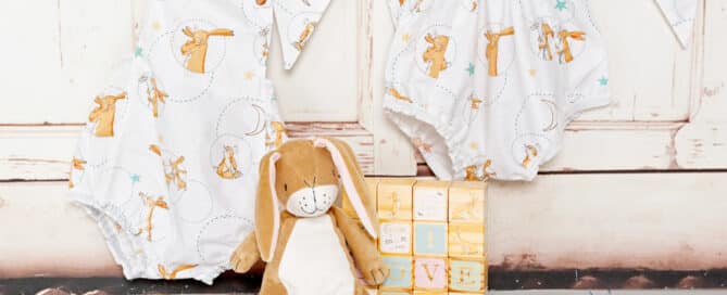a set of Nutbrown Hare props in the studio