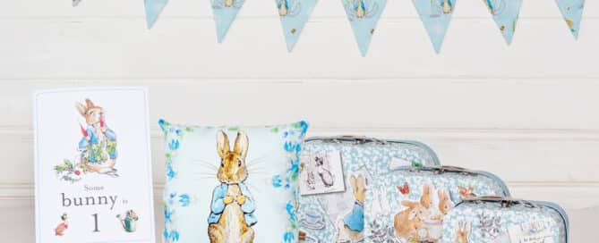 a Peter Rabbit themed prop set at my studio