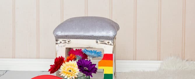 Rainbow studio prop set