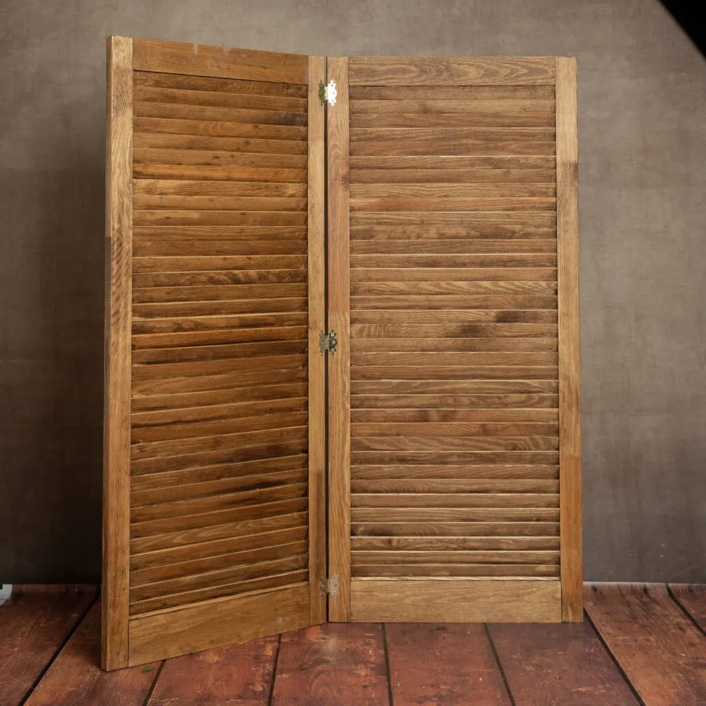 dark wood vintage shutters studio prop