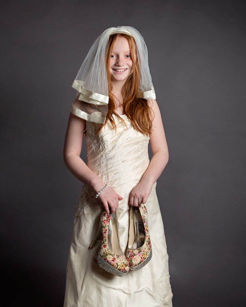 In Mummy's Wedding Dress Portrait Photography West Sussex