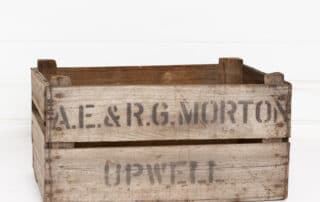 Vintage apple crate studio prop