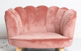 Pink chair studio prop