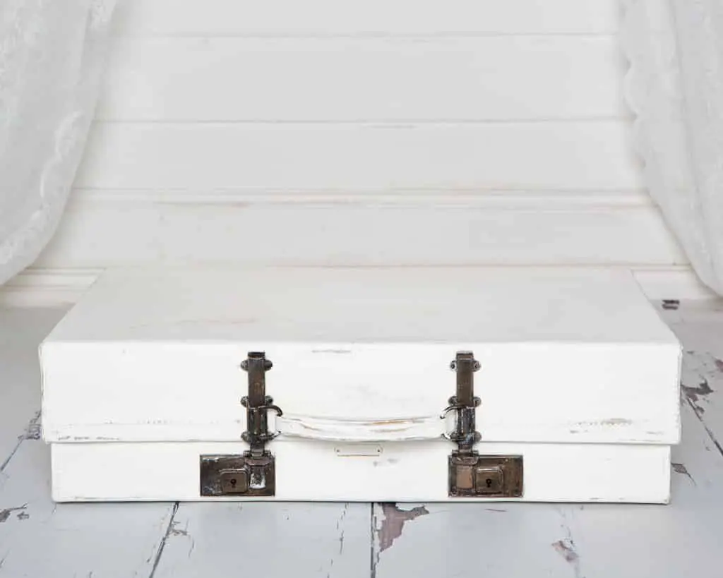 vintage suitcase prop