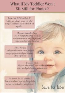 what if my toddler won't sit still for photos