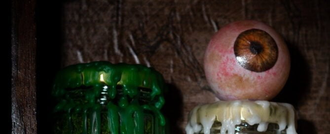 a detail from my wizards laboratory themed halloween photo shoot set