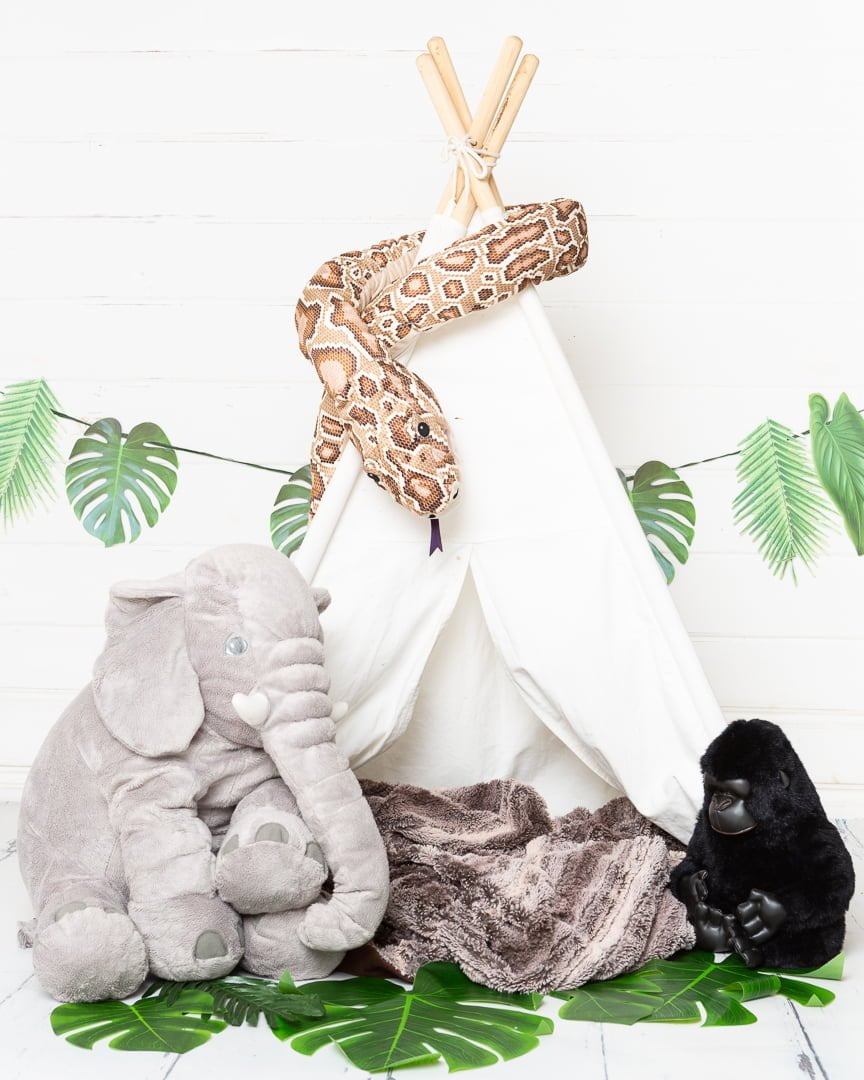 Teepee Jungle Themed Set Studio Prop