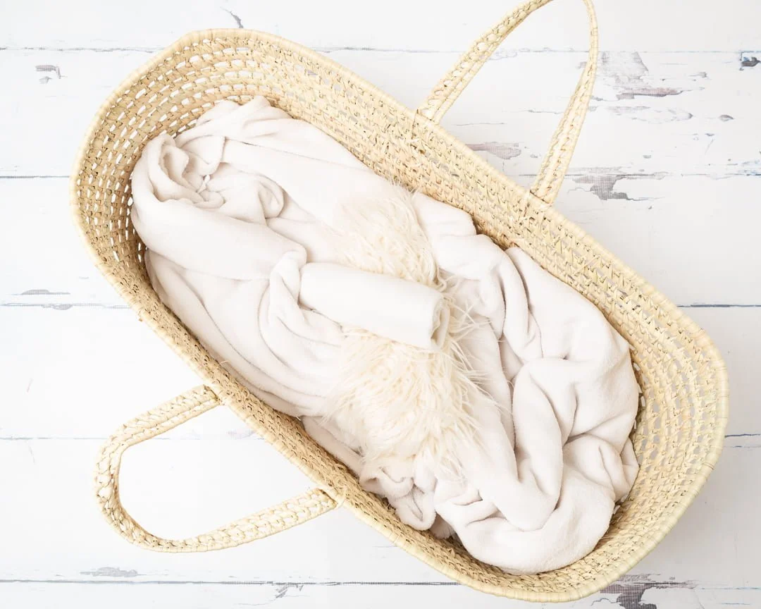 White Moses Basket Studio Set Up