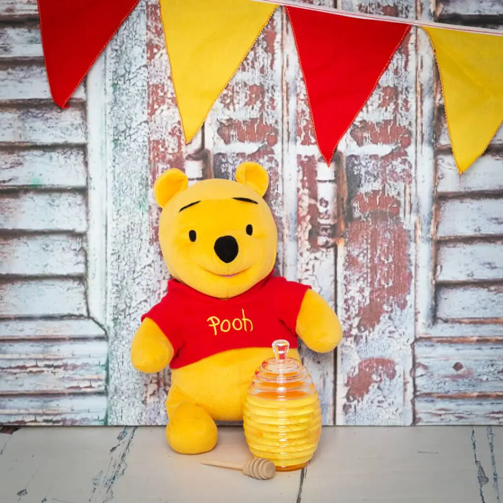 Winnie the pooh accessory set in the studio