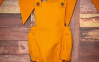 mustard yellow romper studio accessories