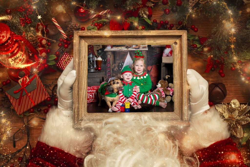 Digital Christmas 2023 Backdrop Festive Season Sarah Fisher Photography