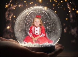 Snow Globe West Sussex Christmas Photo Shoot 2024