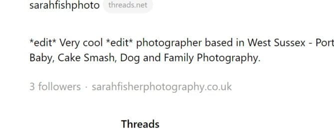 SarahFishPhoto on Threads