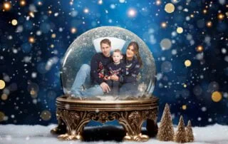 Snow Globe West Sussex Christmas Photo Shoot 2024