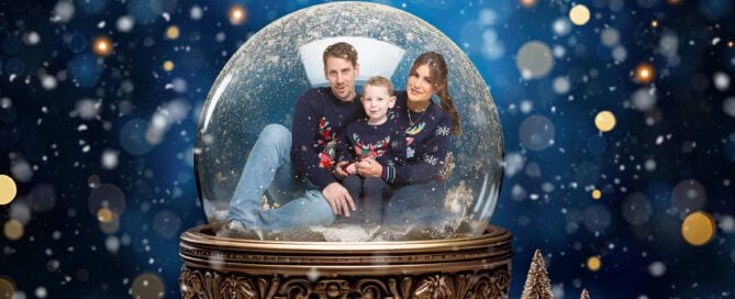 Snow Globe West Sussex Christmas Photo Shoot 2024