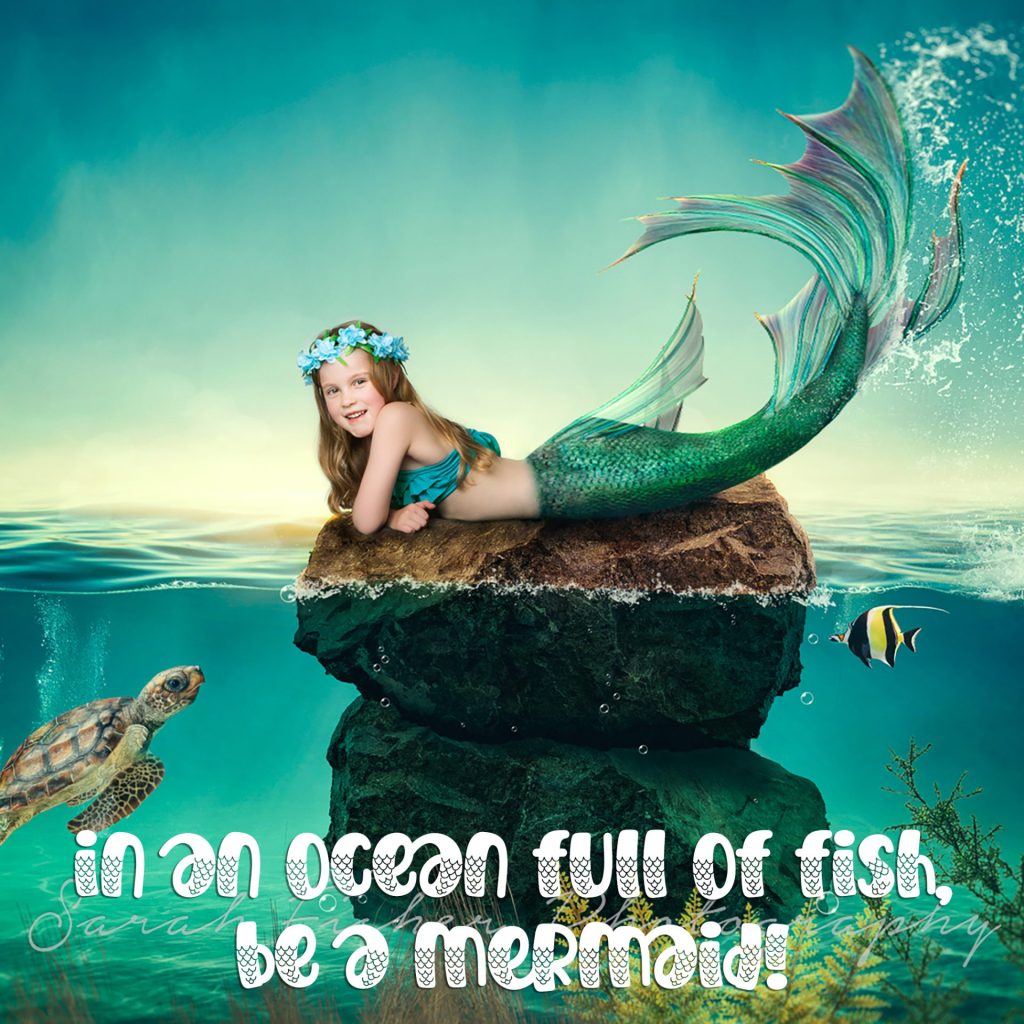 a mermaid motivational image