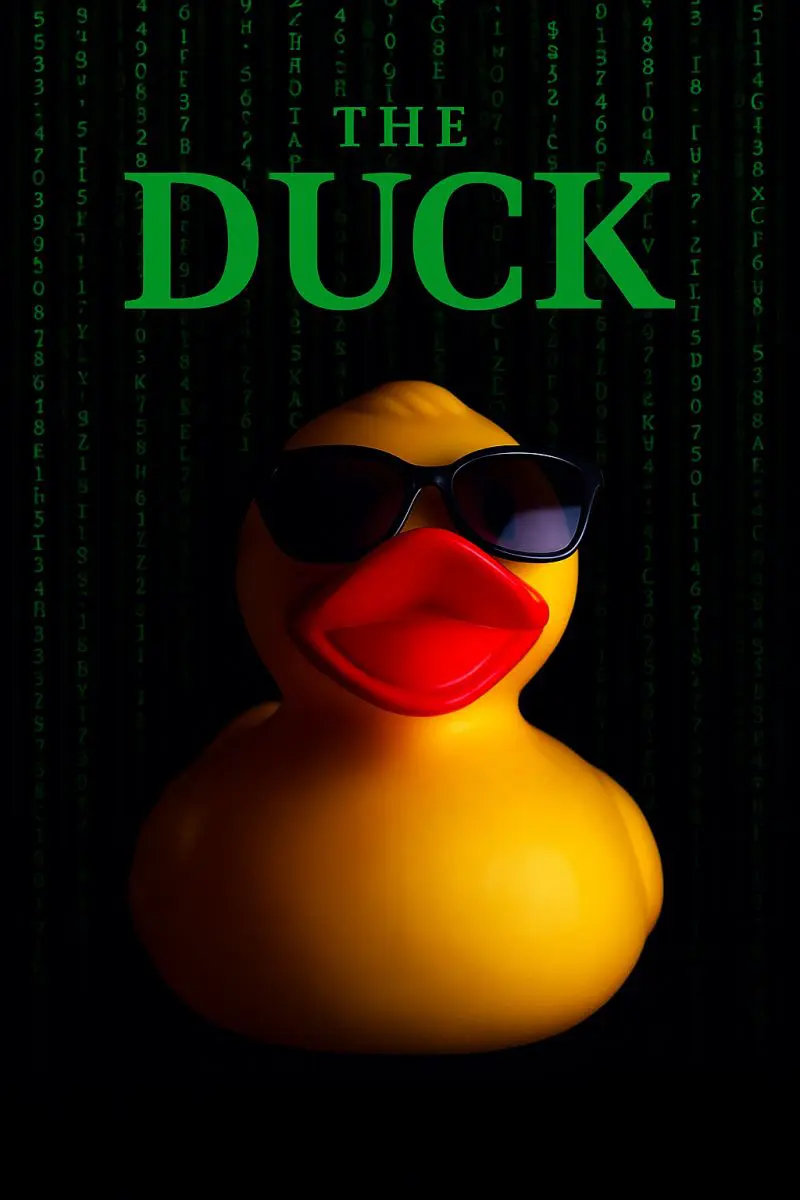A mock poster for the Matrix Featuring a giant Duck
