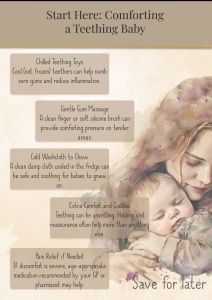 simple guide to ways to soothe a teething baby