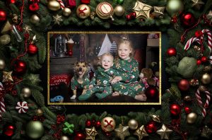 Digital Christmas 2024 Backdrop Festive Season Sarah Fisher Photography