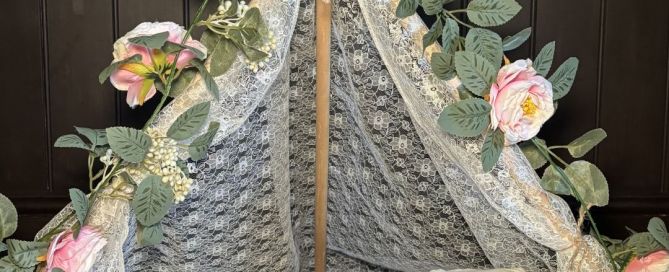 My White Lace Tent Newborn Prop in the studio