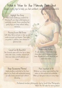 a guide to what to wear for your maternity shoot
