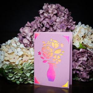 Mother's Day Gift Voucher Card in Pink