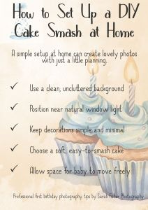 simple guide to setting up a diy cake smash at home