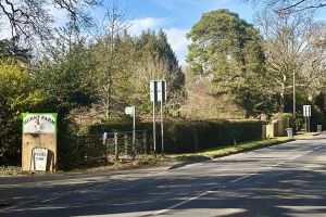 a picture of the old Hurst farm entrance Crawley Down