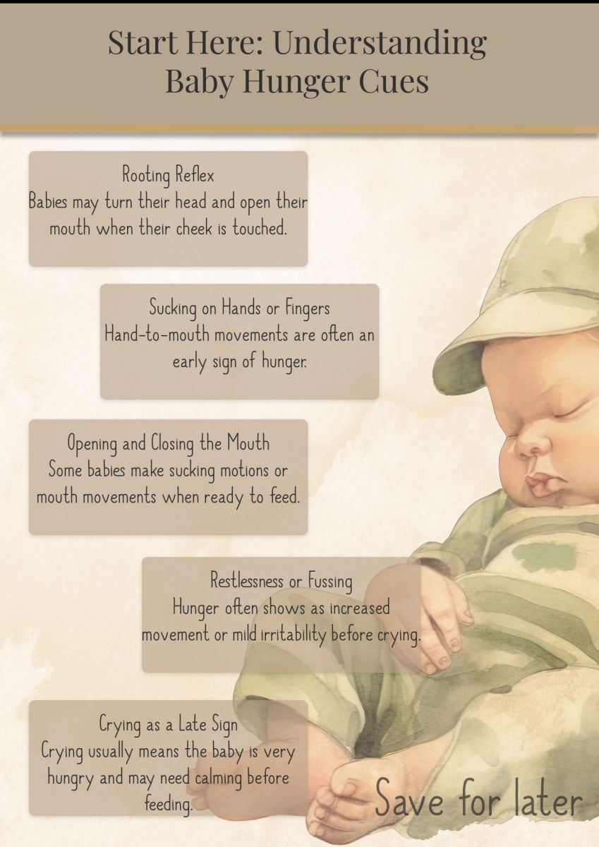 a guide to baby hunger cues