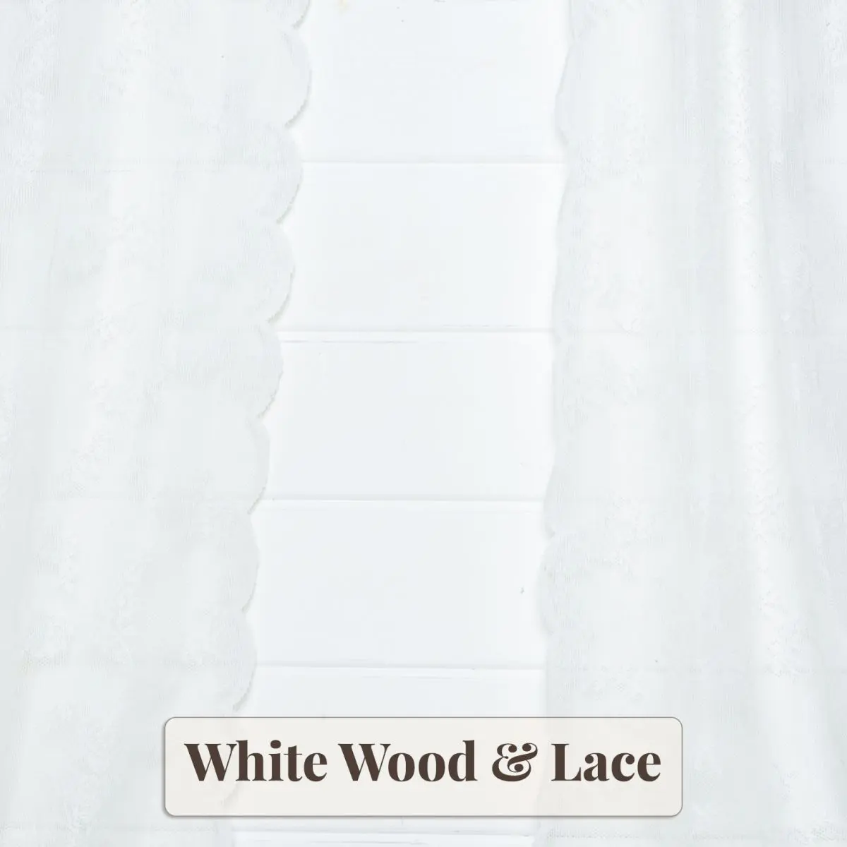 White Wood and Lace Backdrop