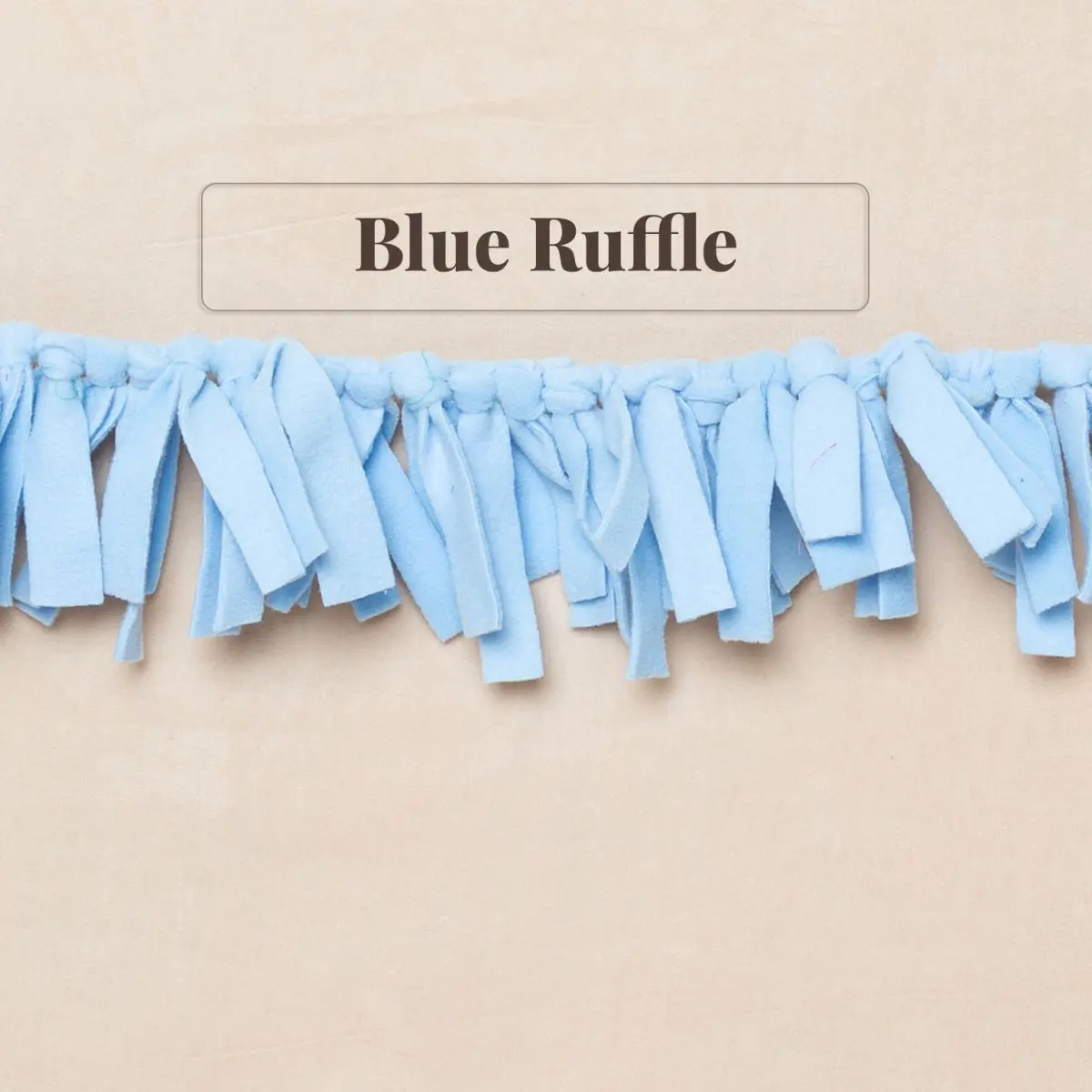 Blue Ruffle Bunting