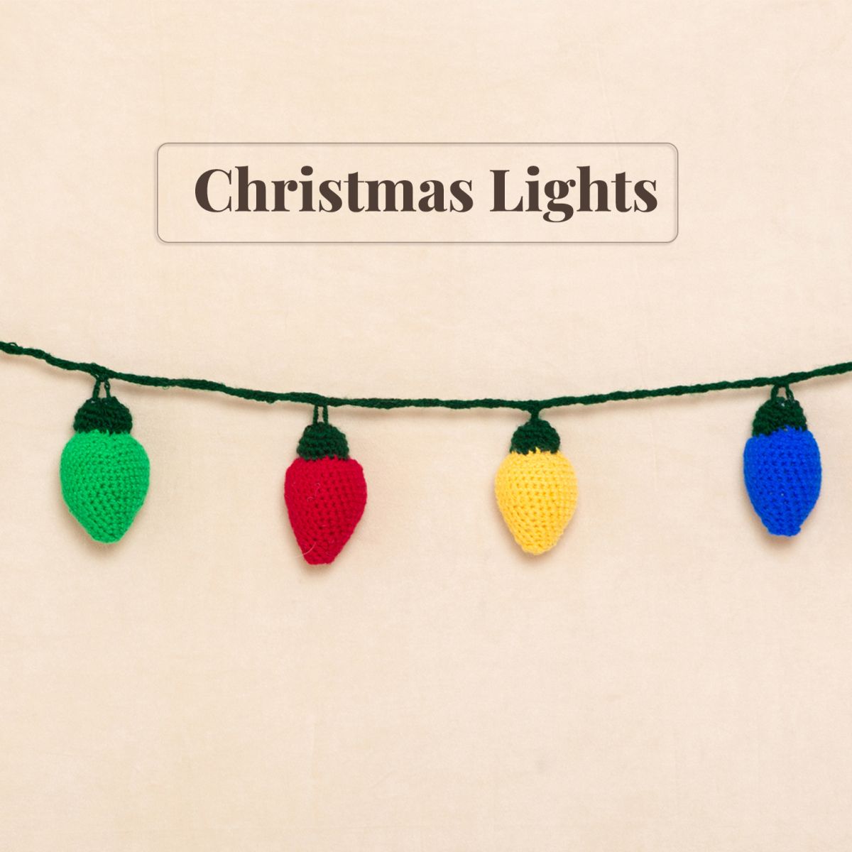 Bunting – Christmas Lights Bunting - Christmas Lights