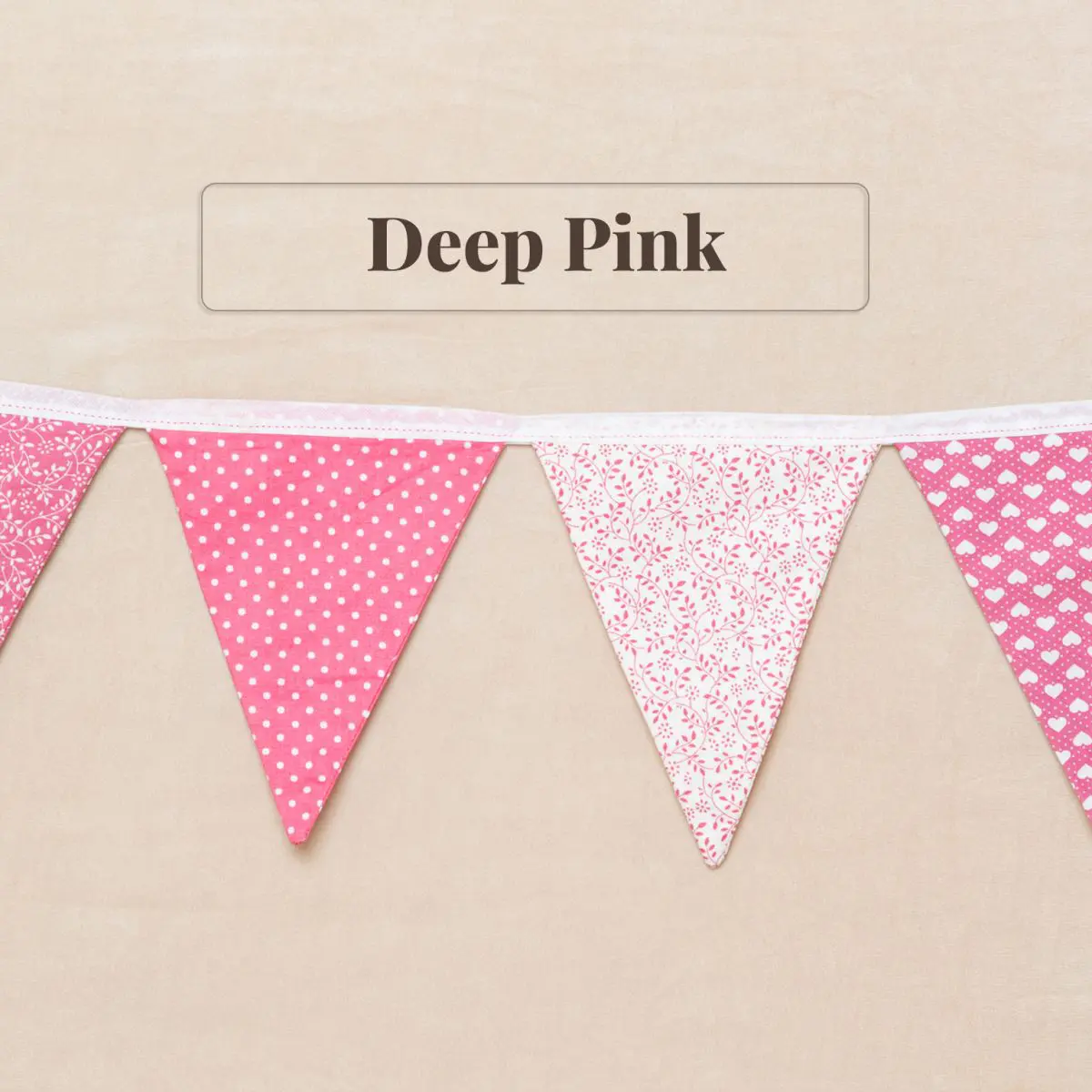 Deep Pink Bunting