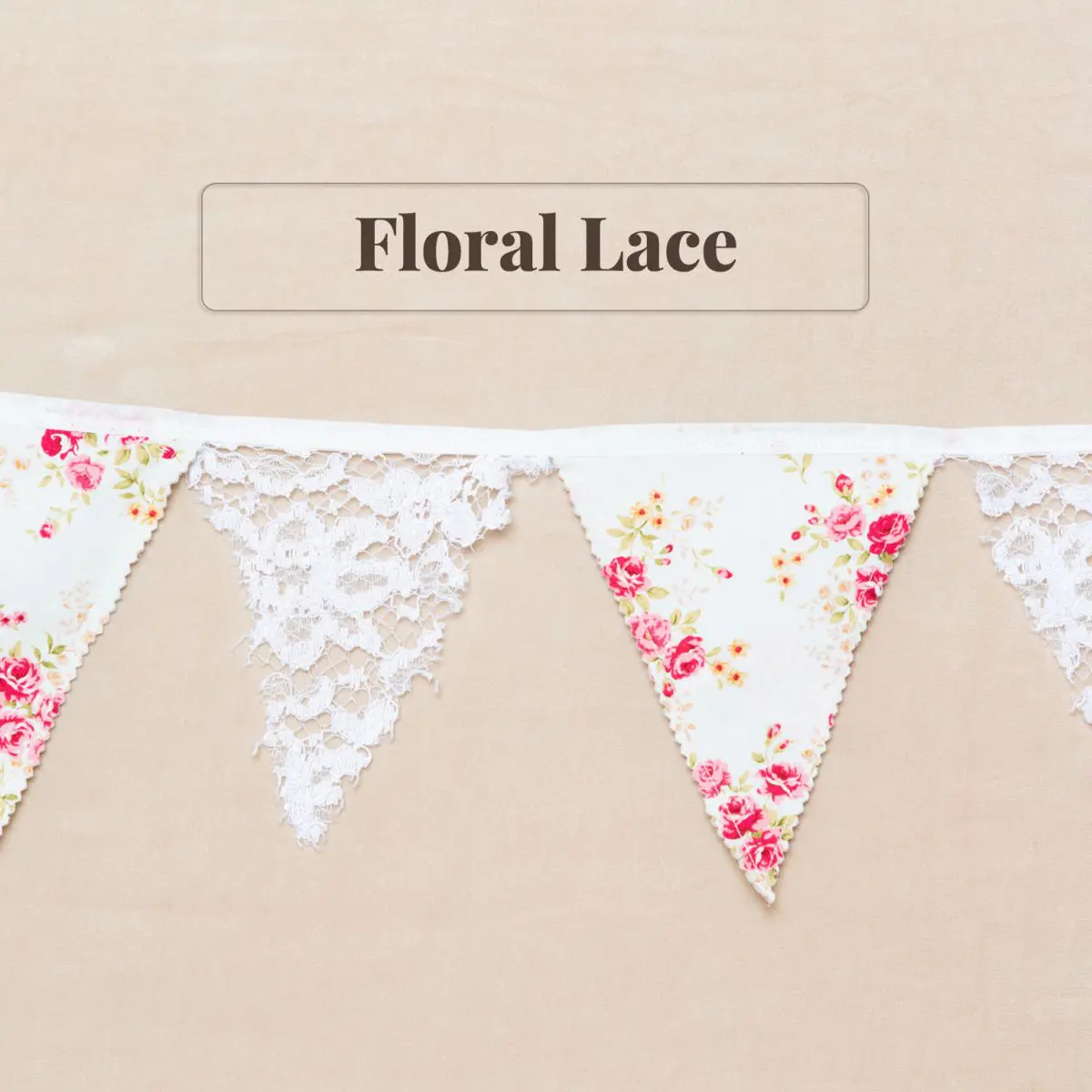 Floral Lace Bunting