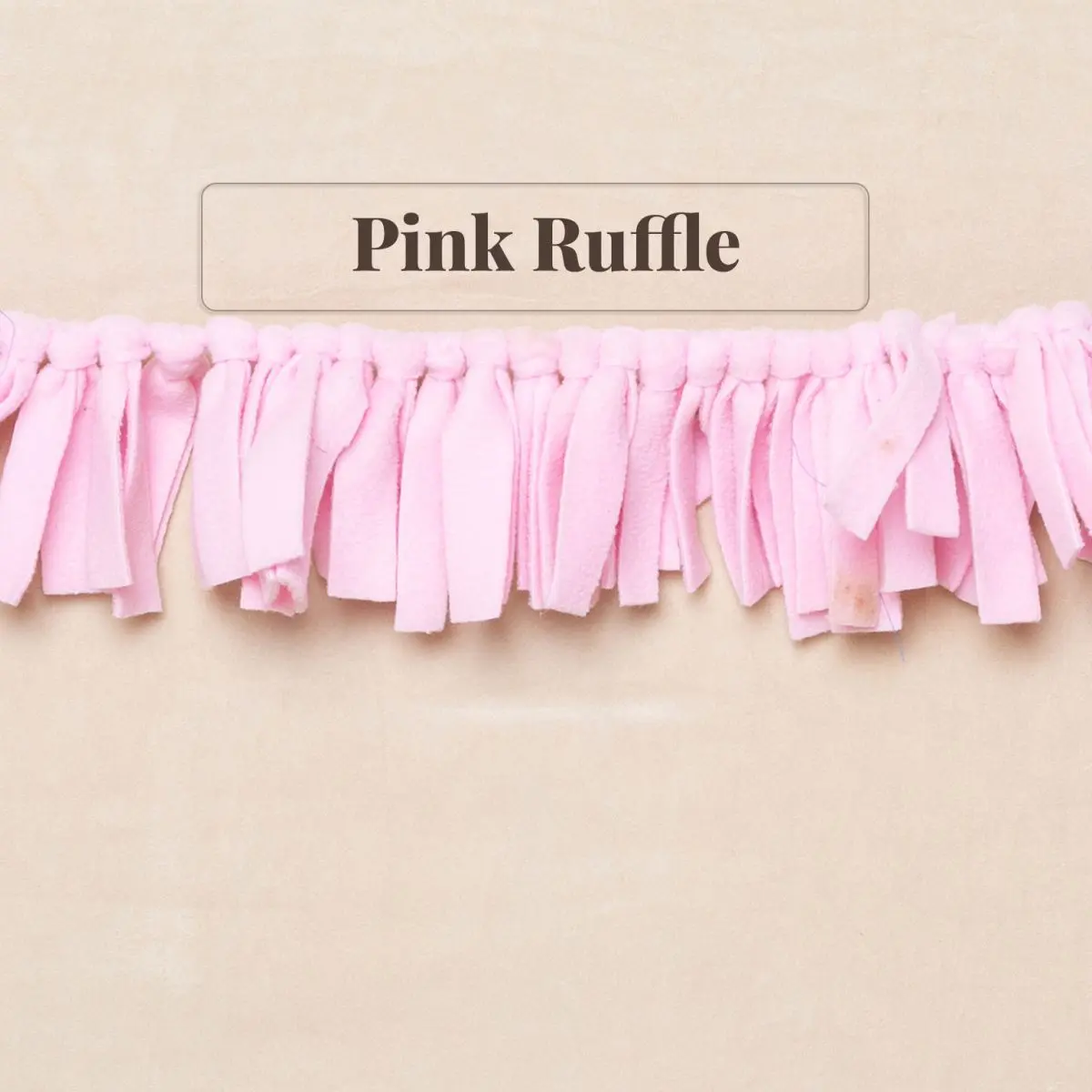 Pink Ruffle Bunting