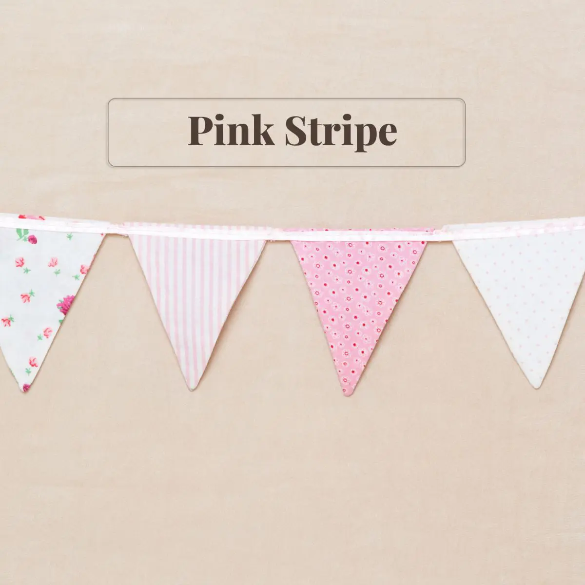Pink Stripe Bunting