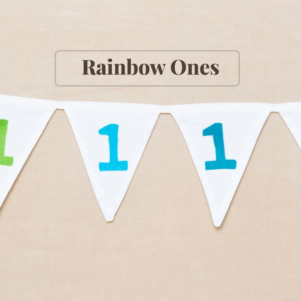 Rainbow One Bunting
