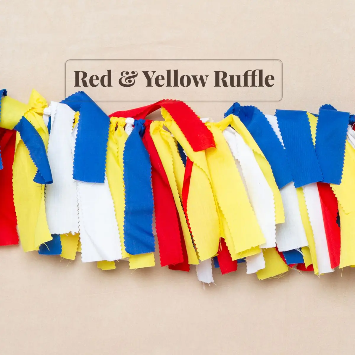 Red & Yellow Ruffle Bunting