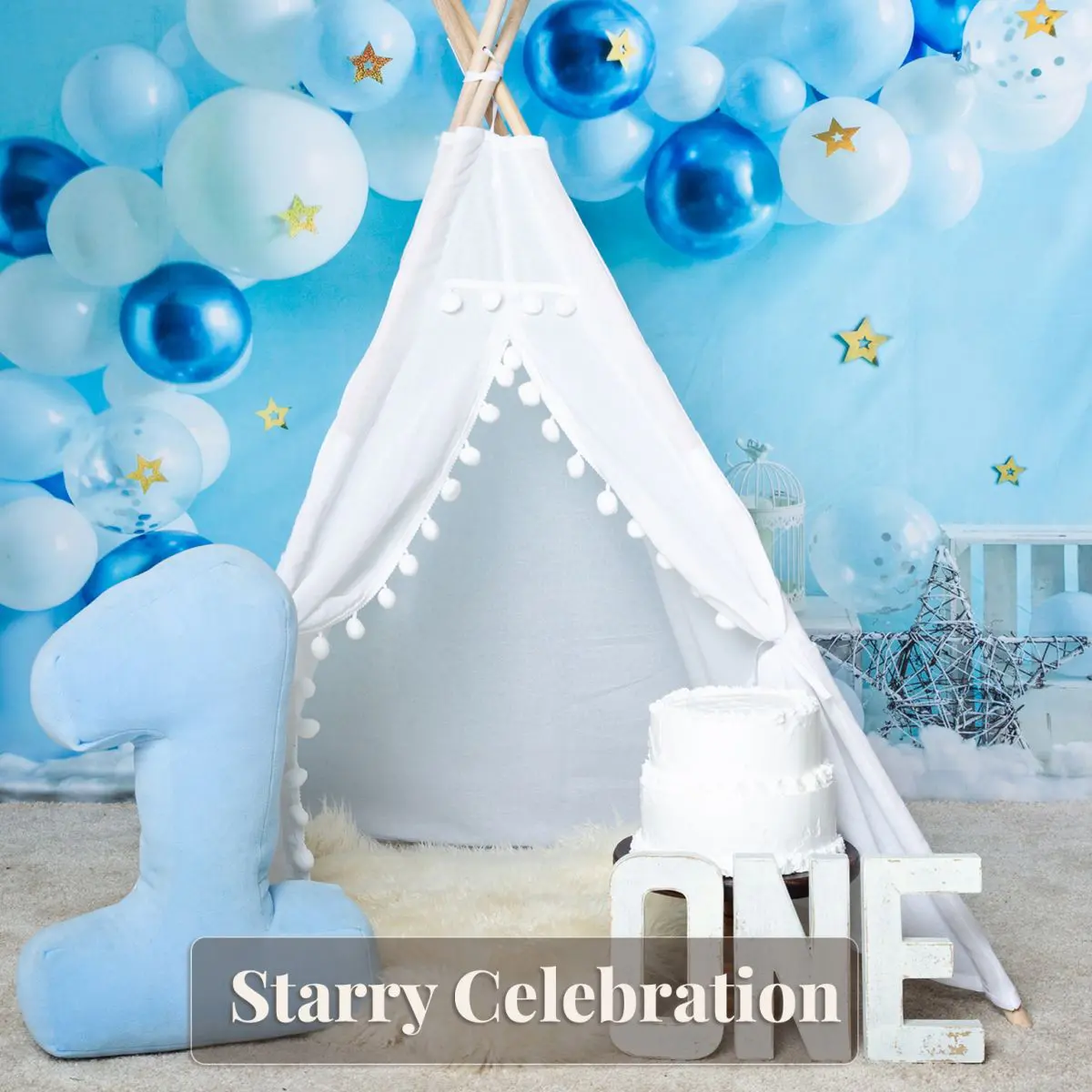 Teepee set up - Starry Celebration