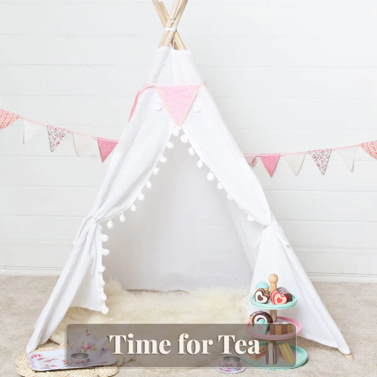 Teepee set up - Time for Tea