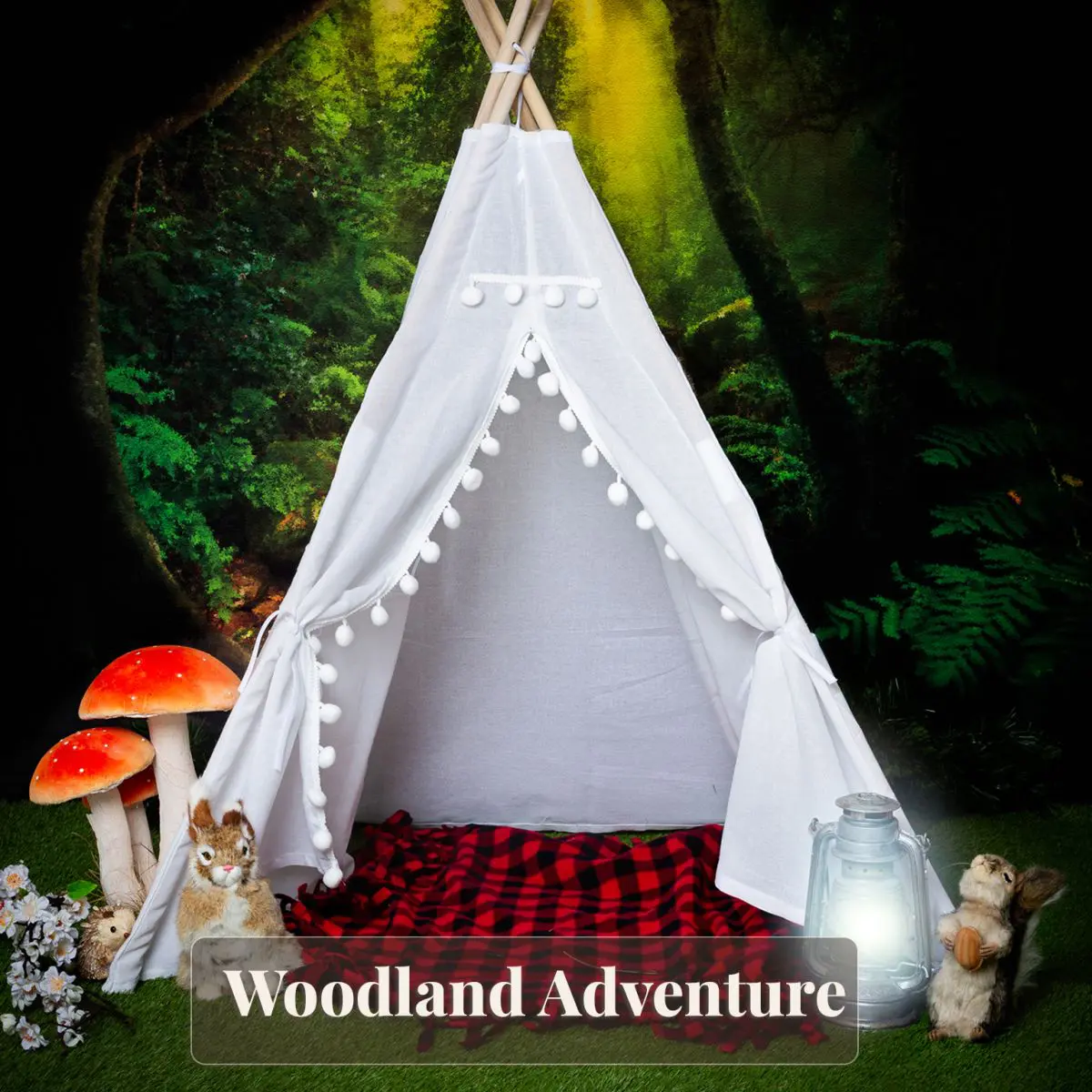 Teepee set up - Woodland Adventure