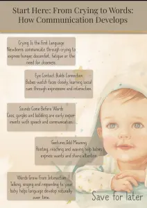 a simple guide to how babies learn to communicate
