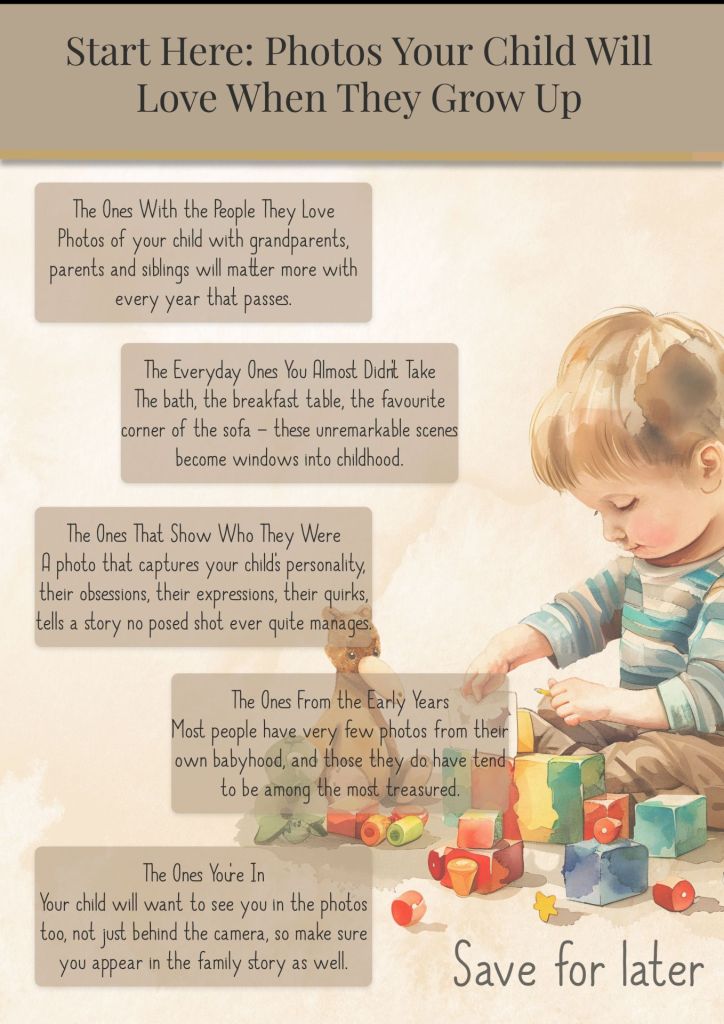 a guide to photos your child will treasure when they grow up
