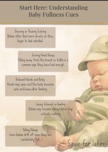 a guide to baby fullness cues