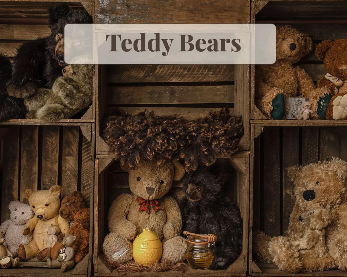 Newborn Digital Backdrop - Teddy Bears