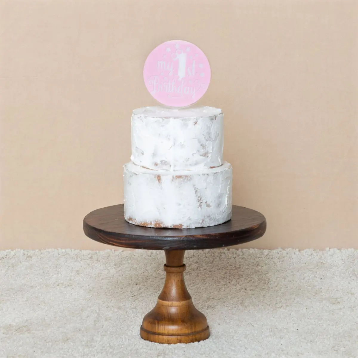 Cake Smash Topper Deluxe Pink