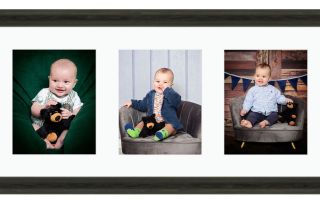 Baby Club Frame with a boy with a bear
