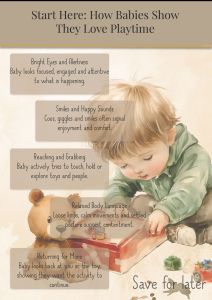 a guide to signs your baby is enjoying play