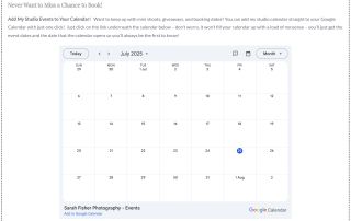 A screenshot of my add my calendar to your calendar facility